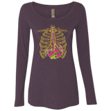 T-Shirts Vintage Purple / Small Radioactive Donuts Women's Triblend Long Sleeve Shirt