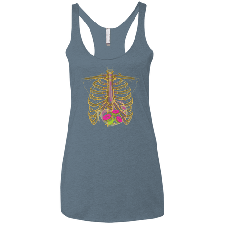 T-Shirts Indigo / X-Small Radioactive Donuts Women's Triblend Racerback Tank