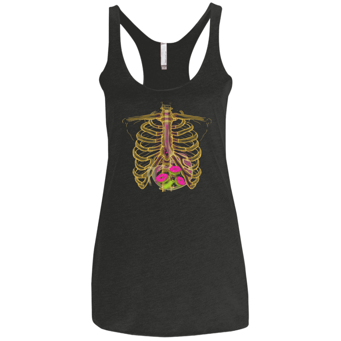 T-Shirts Vintage Black / X-Small Radioactive Donuts Women's Triblend Racerback Tank