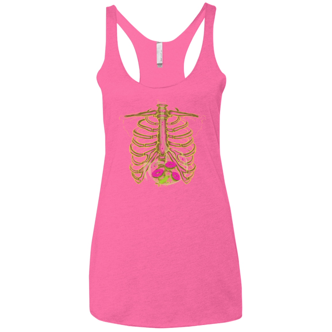T-Shirts Vintage Pink / X-Small Radioactive Donuts Women's Triblend Racerback Tank
