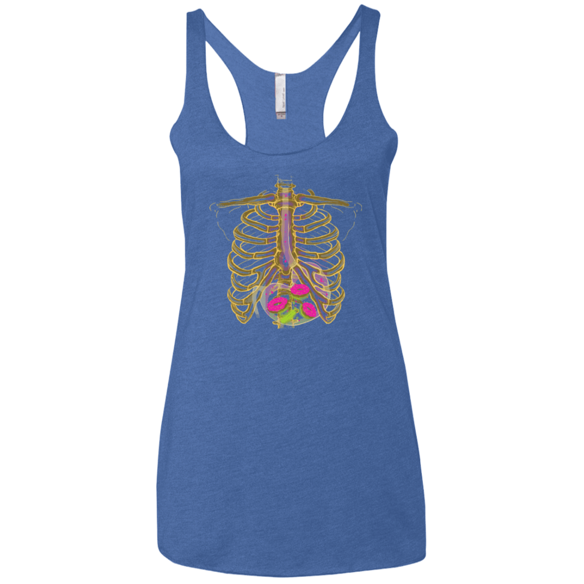 T-Shirts Vintage Royal / X-Small Radioactive Donuts Women's Triblend Racerback Tank