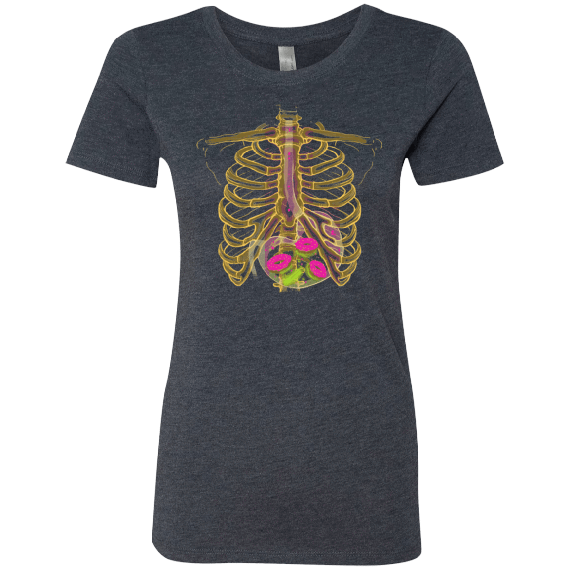 T-Shirts Vintage Navy / Small Radioactive Donuts Women's Triblend T-Shirt