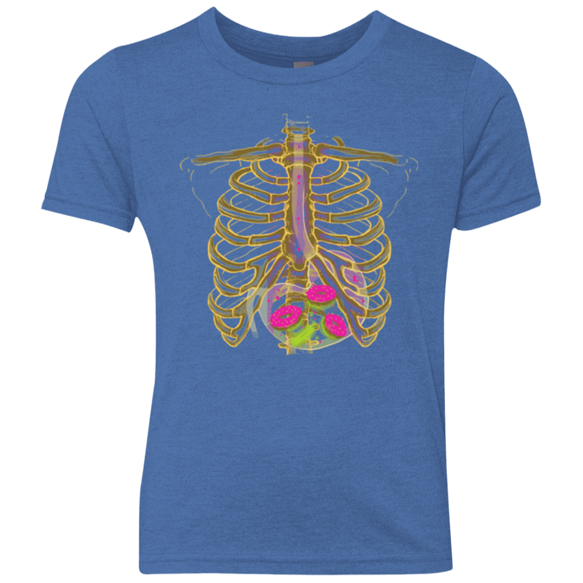 T-Shirts Vintage Royal / YXS Radioactive Donuts Youth Triblend T-Shirt