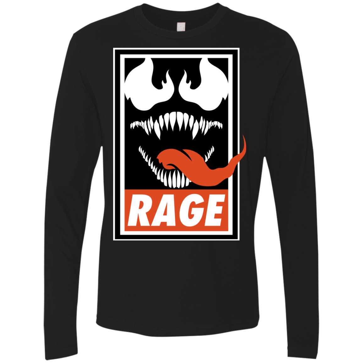 T-Shirts Black / Small Rage Men's Premium Long Sleeve