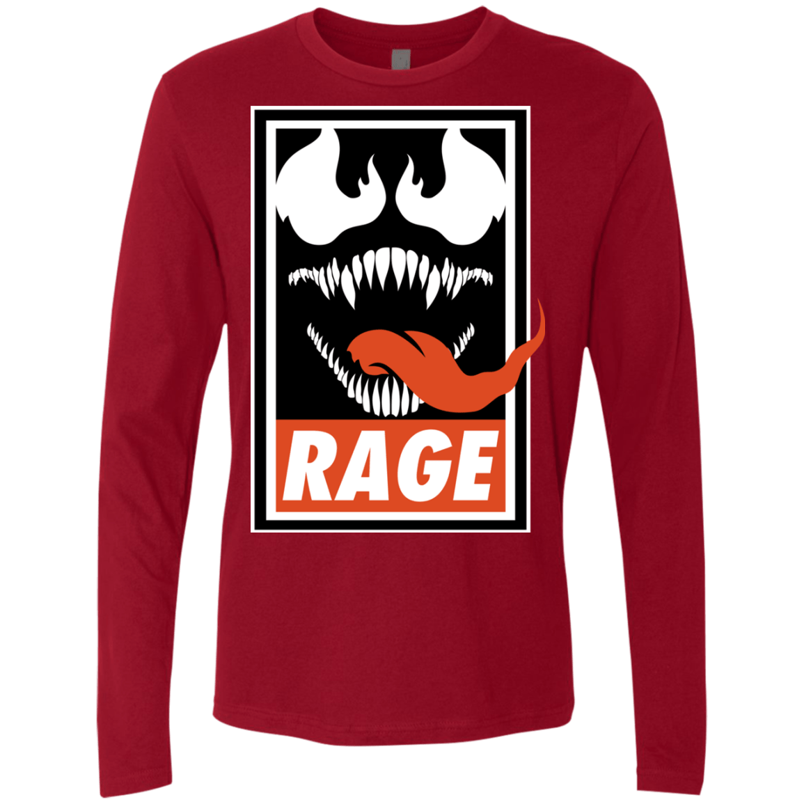 T-Shirts Cardinal / Small Rage Men's Premium Long Sleeve