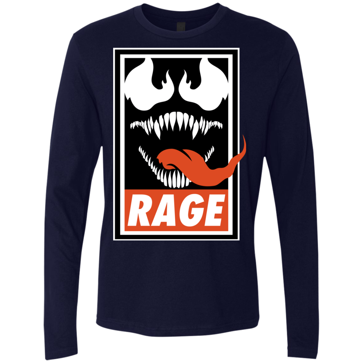 T-Shirts Midnight Navy / Small Rage Men's Premium Long Sleeve
