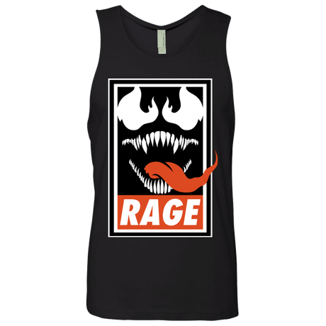 T-Shirts Black / Small Rage Men's Premium Tank Top