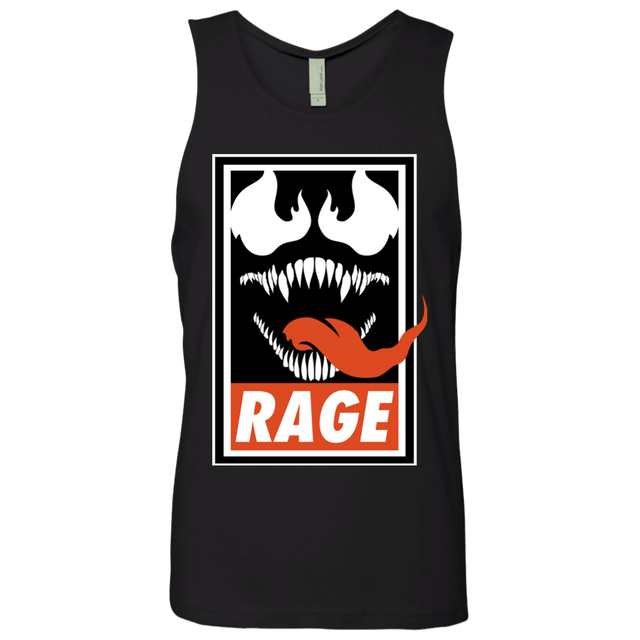 T-Shirts Black / Small Rage Men's Premium Tank Top