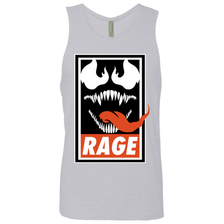T-Shirts Heather Grey / Small Rage Men's Premium Tank Top
