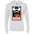 T-Shirts Heather White / X-Small Rage Triblend Long Sleeve Hoodie Tee