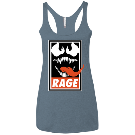 T-Shirts Indigo / X-Small Rage Women's Triblend Racerback Tank