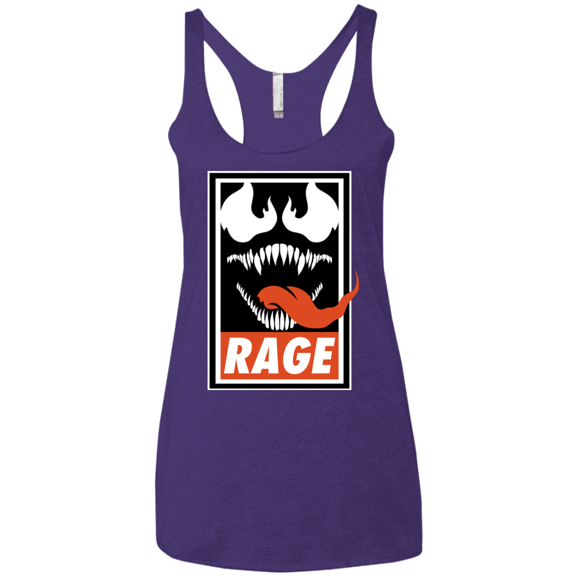 T-Shirts Purple / X-Small Rage Women's Triblend Racerback Tank