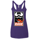 T-Shirts Purple / X-Small Rage Women's Triblend Racerback Tank