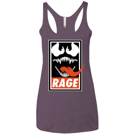 T-Shirts Vintage Purple / X-Small Rage Women's Triblend Racerback Tank