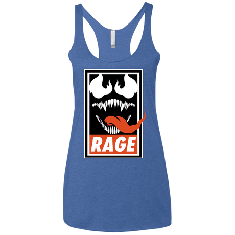 T-Shirts Vintage Royal / X-Small Rage Women's Triblend Racerback Tank