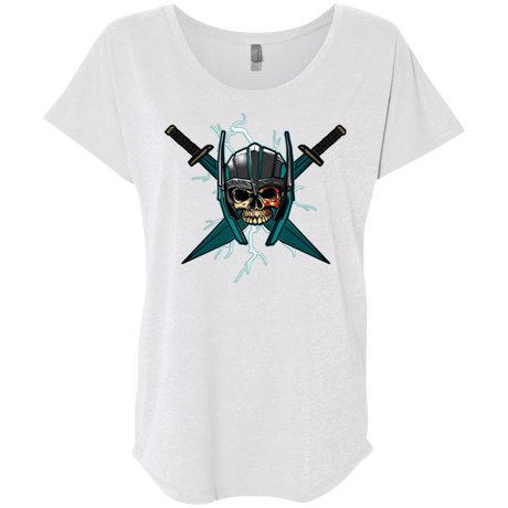T-Shirts Heather White / X-Small Ragnarok Triblend Dolman Sleeve