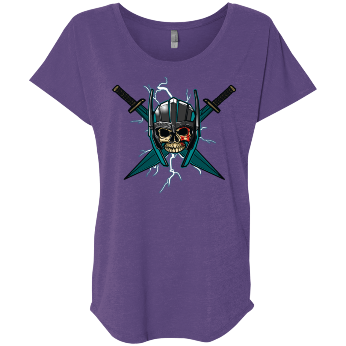 T-Shirts Purple Rush / X-Small Ragnarok Triblend Dolman Sleeve