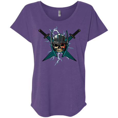 T-Shirts Purple Rush / X-Small Ragnarok Triblend Dolman Sleeve
