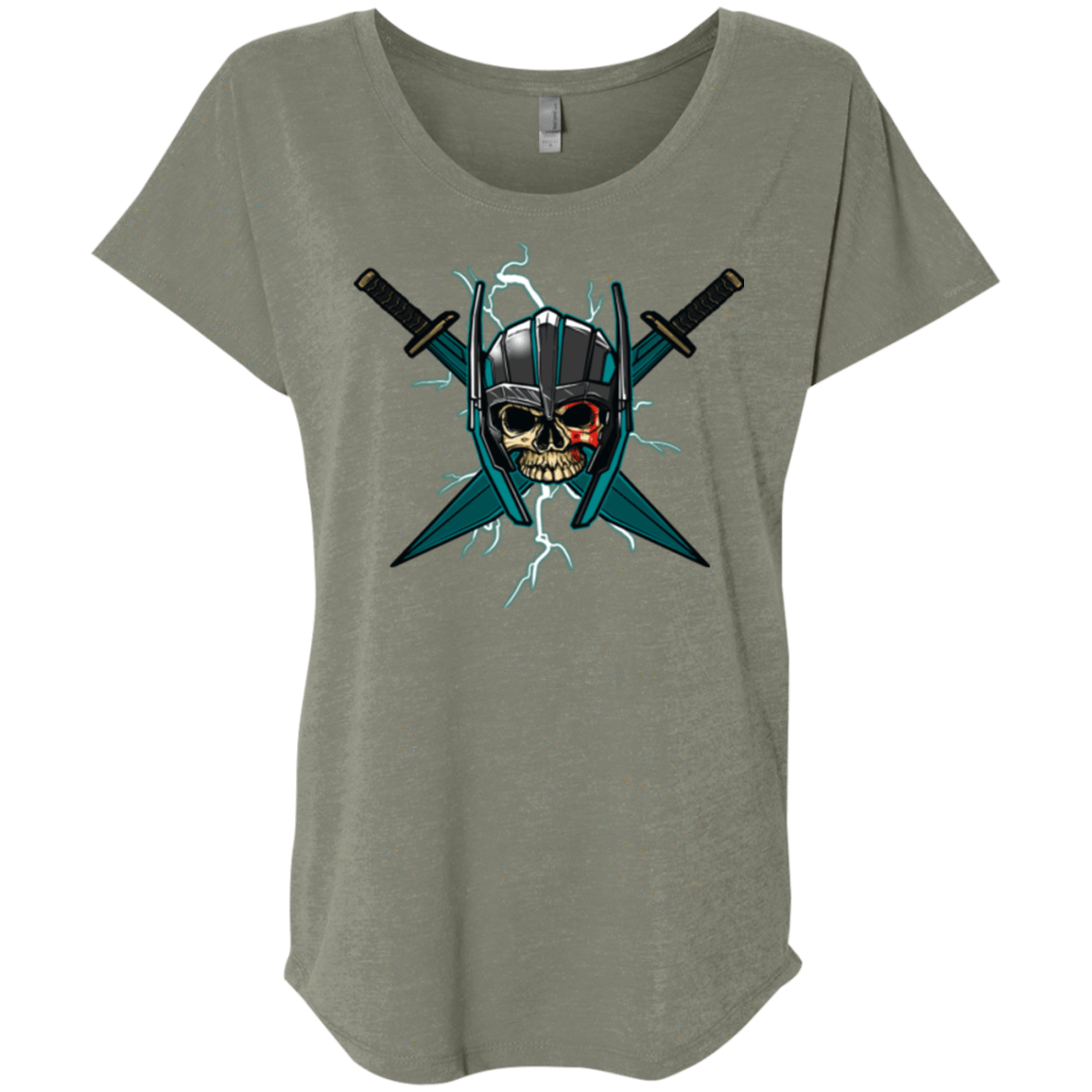 T-Shirts Venetian Grey / X-Small Ragnarok Triblend Dolman Sleeve