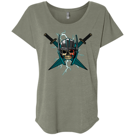 T-Shirts Venetian Grey / X-Small Ragnarok Triblend Dolman Sleeve