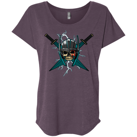 T-Shirts Vintage Purple / X-Small Ragnarok Triblend Dolman Sleeve