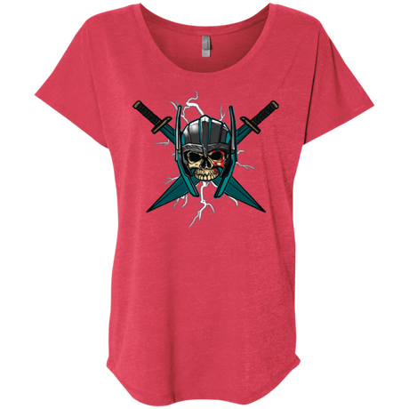 T-Shirts Vintage Red / X-Small Ragnarok Triblend Dolman Sleeve