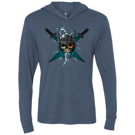 T-Shirts Indigo / X-Small Ragnarok Triblend Long Sleeve Hoodie Tee