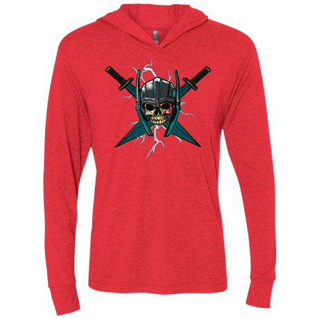 T-Shirts Vintage Red / X-Small Ragnarok Triblend Long Sleeve Hoodie Tee