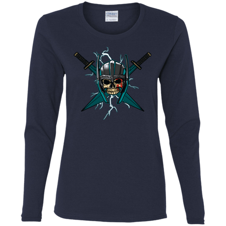 T-Shirts Navy / S Ragnarok Women's Long Sleeve T-Shirt