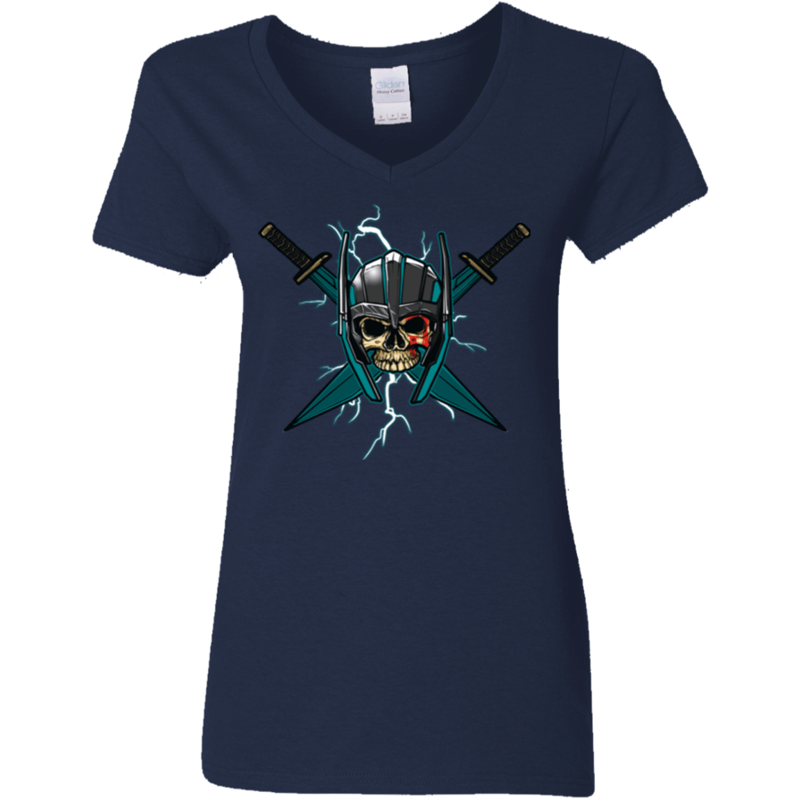 T-Shirts Navy / S Ragnarok Women's V-Neck T-Shirt