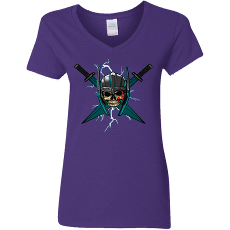 T-Shirts Purple / S Ragnarok Women's V-Neck T-Shirt