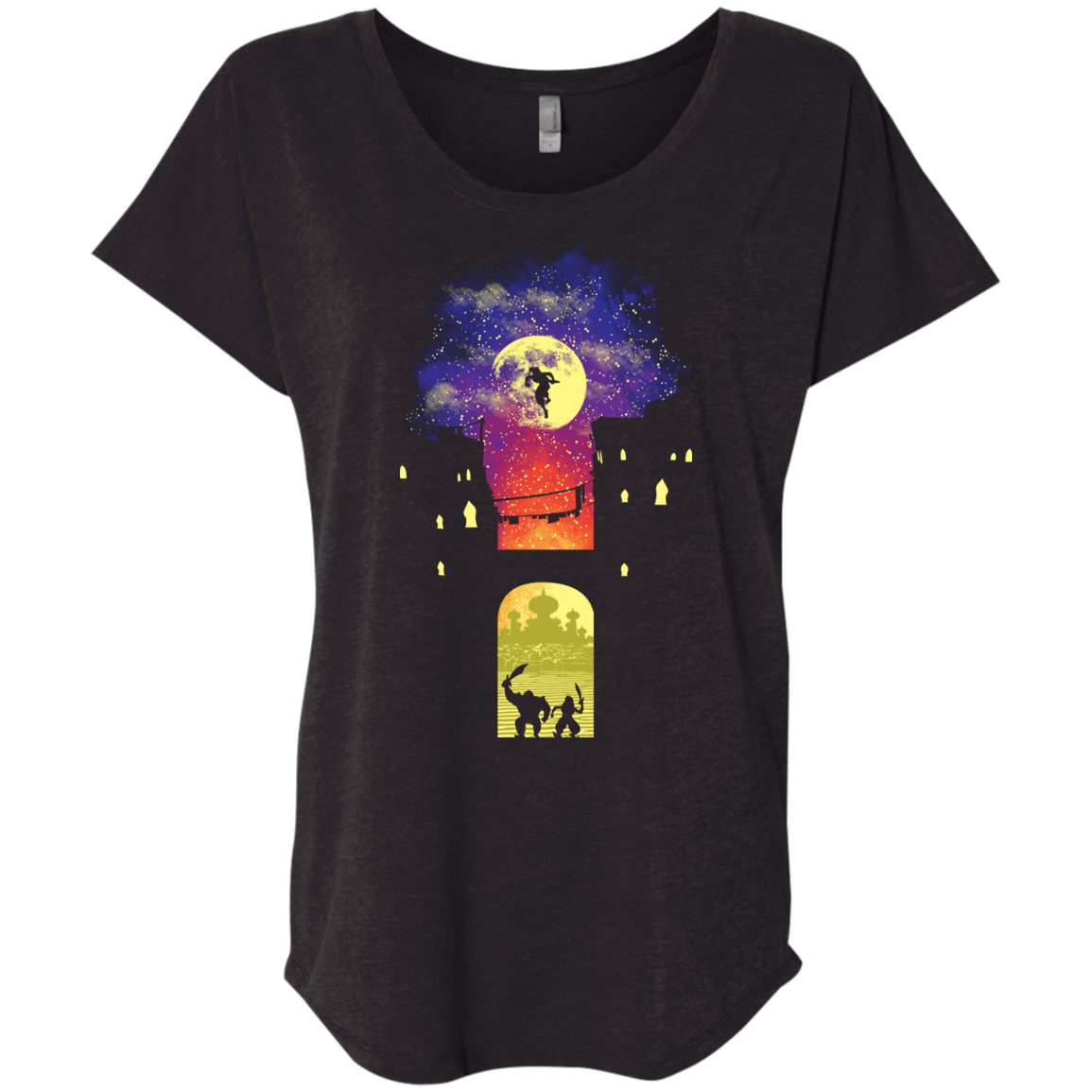 T-Shirts Vintage Black / X-Small Rags To Riches Triblend Dolman Sleeve