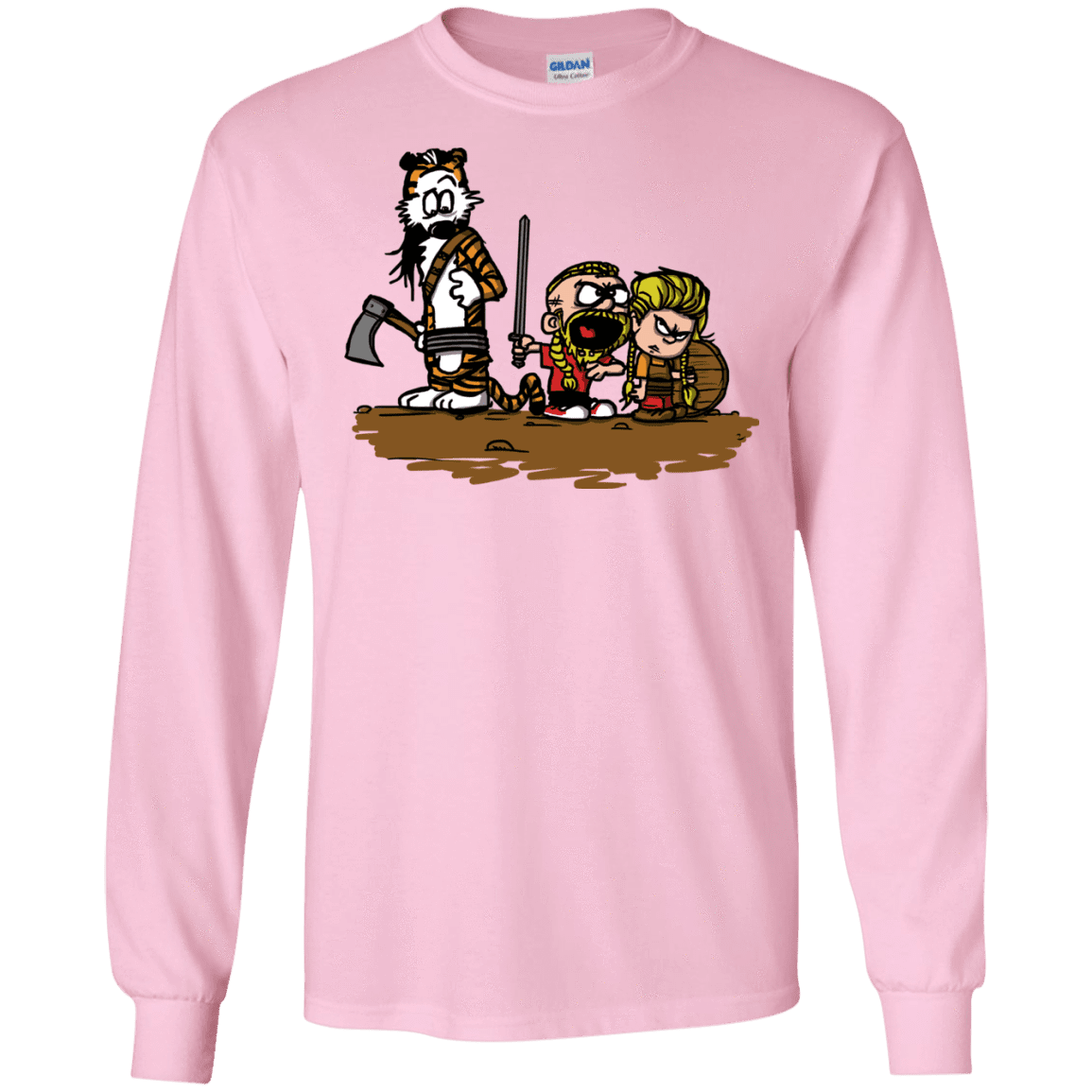 T-Shirts Light Pink / S Raid Men's Long Sleeve T-Shirt