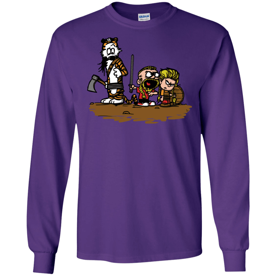T-Shirts Purple / S Raid Men's Long Sleeve T-Shirt