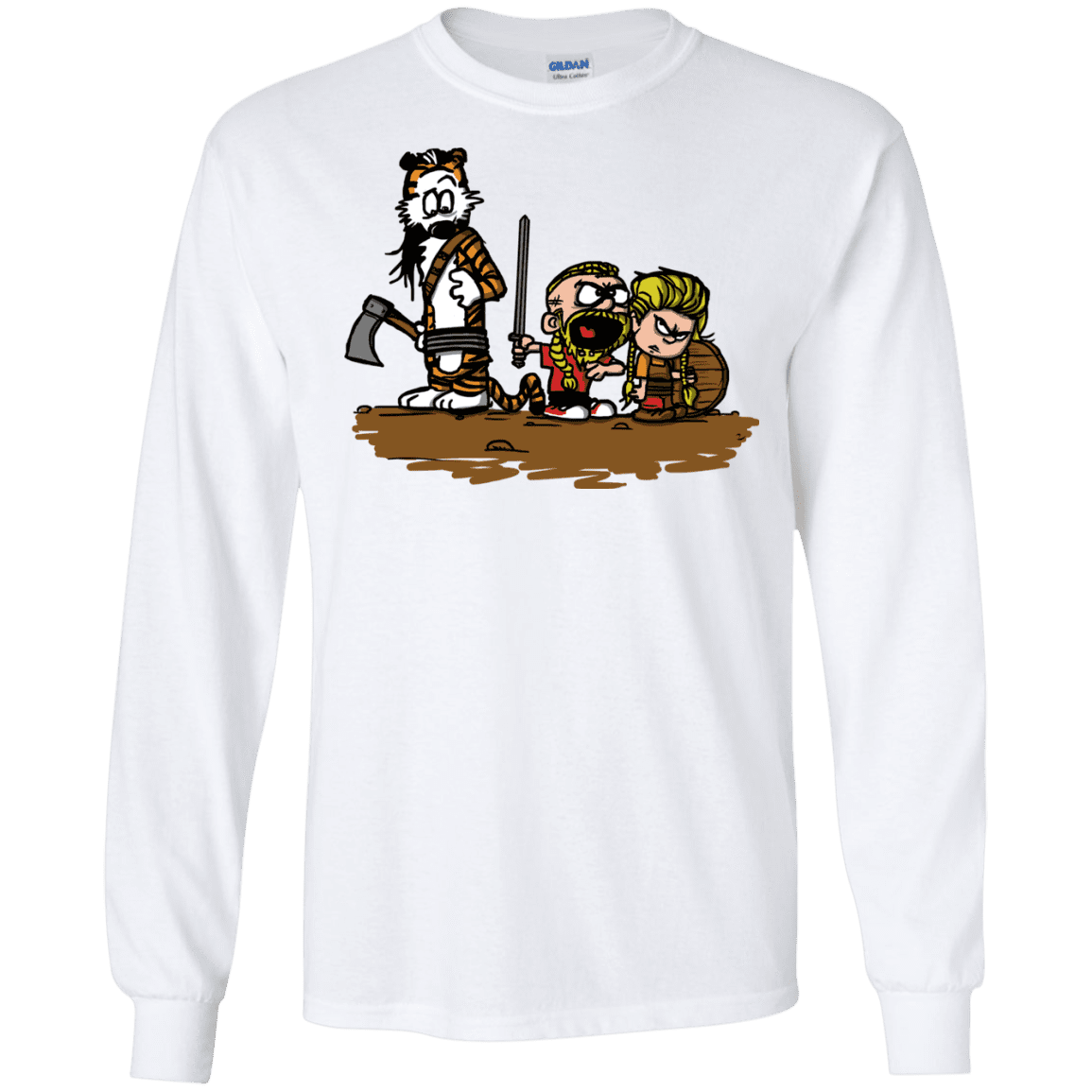 T-Shirts White / S Raid Men's Long Sleeve T-Shirt