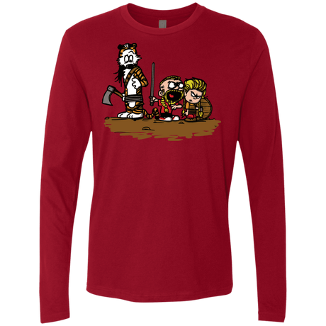 T-Shirts Cardinal / S Raid Men's Premium Long Sleeve