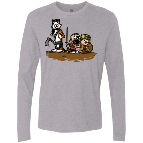 T-Shirts Heather Grey / S Raid Men's Premium Long Sleeve