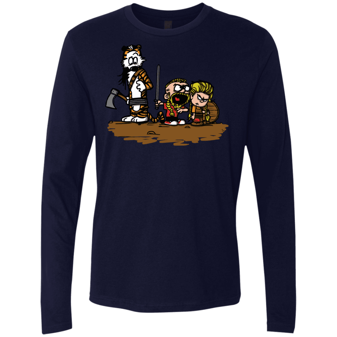 T-Shirts Midnight Navy / S Raid Men's Premium Long Sleeve