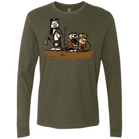 T-Shirts Military Green / S Raid Men's Premium Long Sleeve