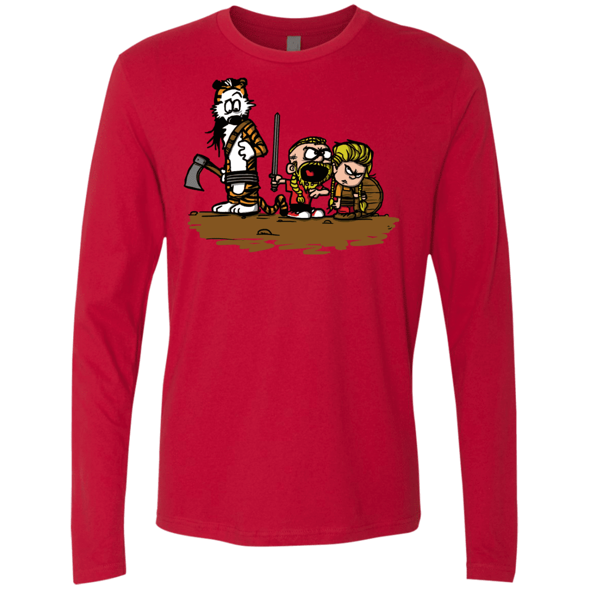 T-Shirts Red / S Raid Men's Premium Long Sleeve