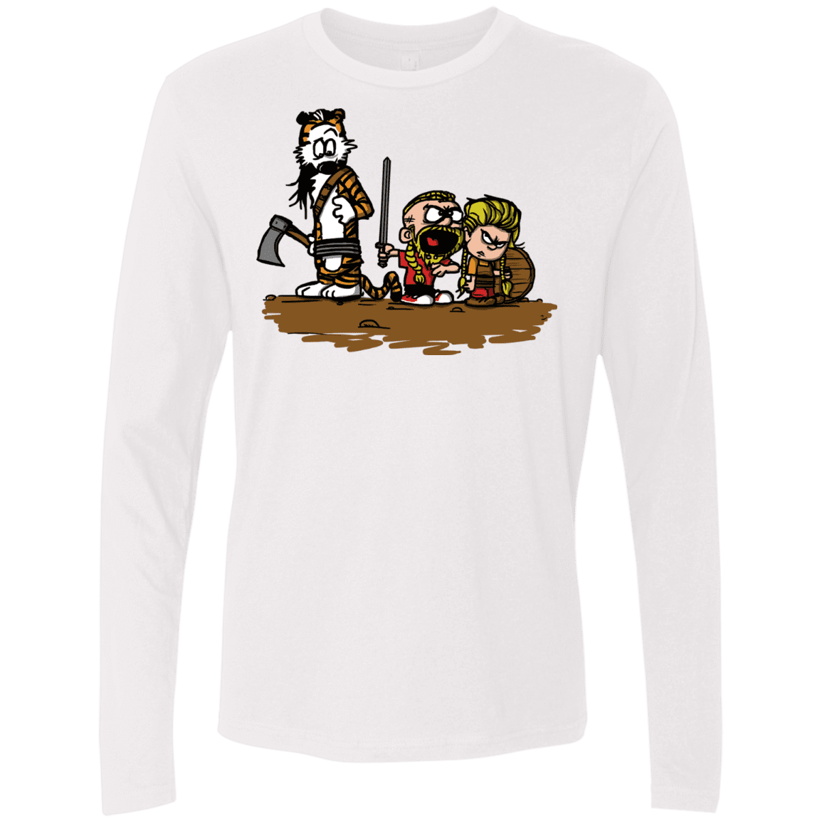 T-Shirts White / S Raid Men's Premium Long Sleeve