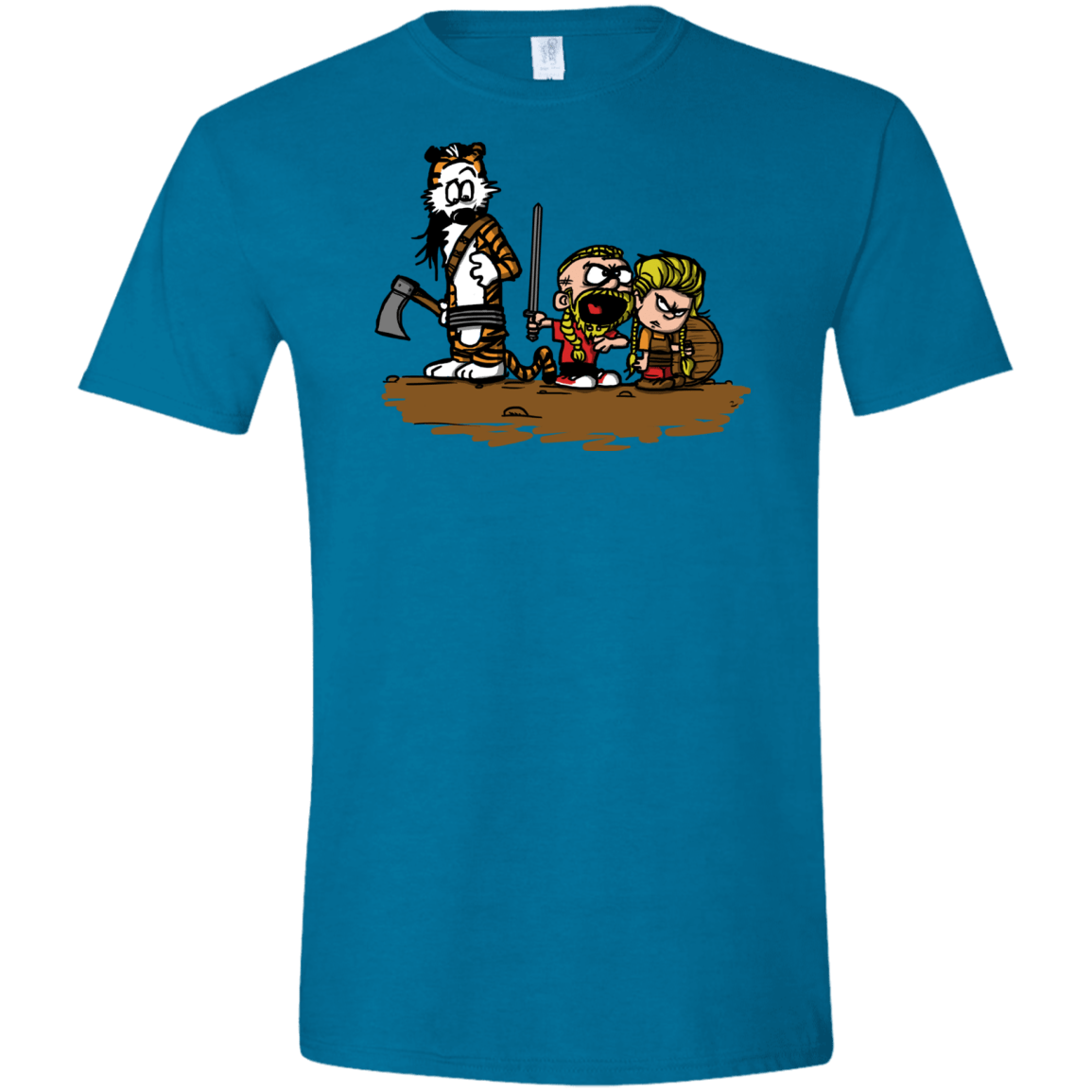 T-Shirts Antique Sapphire / S Raid Men's Semi-Fitted Softstyle