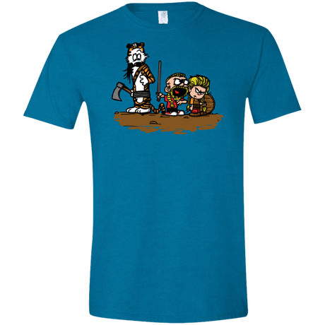 T-Shirts Antique Sapphire / S Raid Men's Semi-Fitted Softstyle