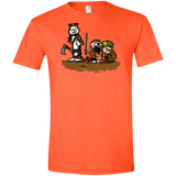 T-Shirts Orange / S Raid Men's Semi-Fitted Softstyle