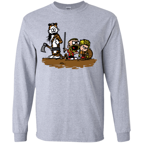 T-Shirts Sport Grey / YS Raid Youth Long Sleeve T-Shirt