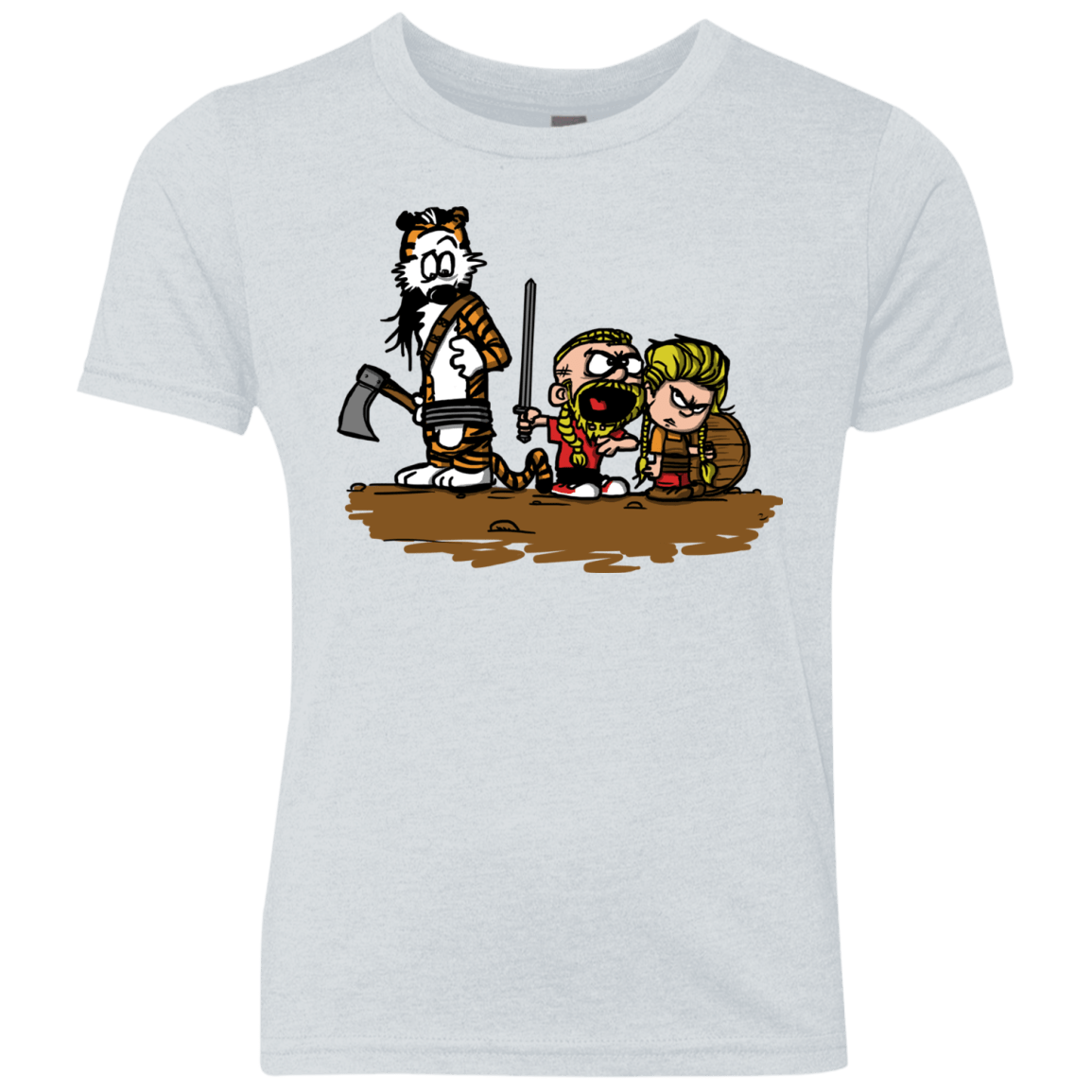 T-Shirts Heather White / YXS Raid Youth Triblend T-Shirt