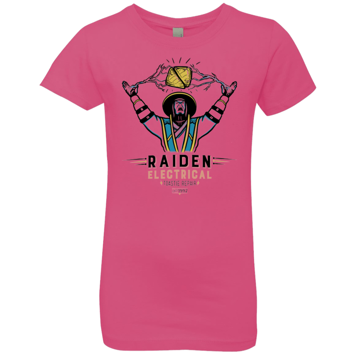 T-Shirts Hot Pink / YXS Raiden Electrical Toastie Repair Girls Premium T-Shirt