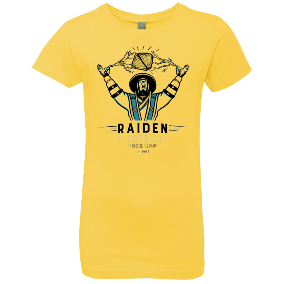 T-Shirts Vibrant Yellow / YXS Raiden Electrical Toastie Repair Girls Premium T-Shirt