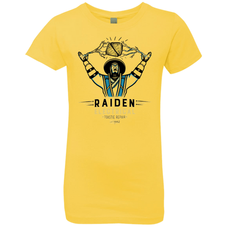 T-Shirts Vibrant Yellow / YXS Raiden Electrical Toastie Repair Girls Premium T-Shirt
