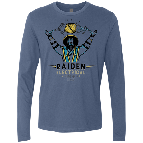 T-Shirts Indigo / Small Raiden Electrical Toastie Repair Men's Premium Long Sleeve